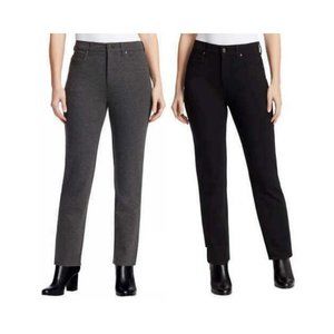 NEW!!! Gloria Vanderbilt Women's Amanda Slim Knit Ponte Tapered Leg Pant